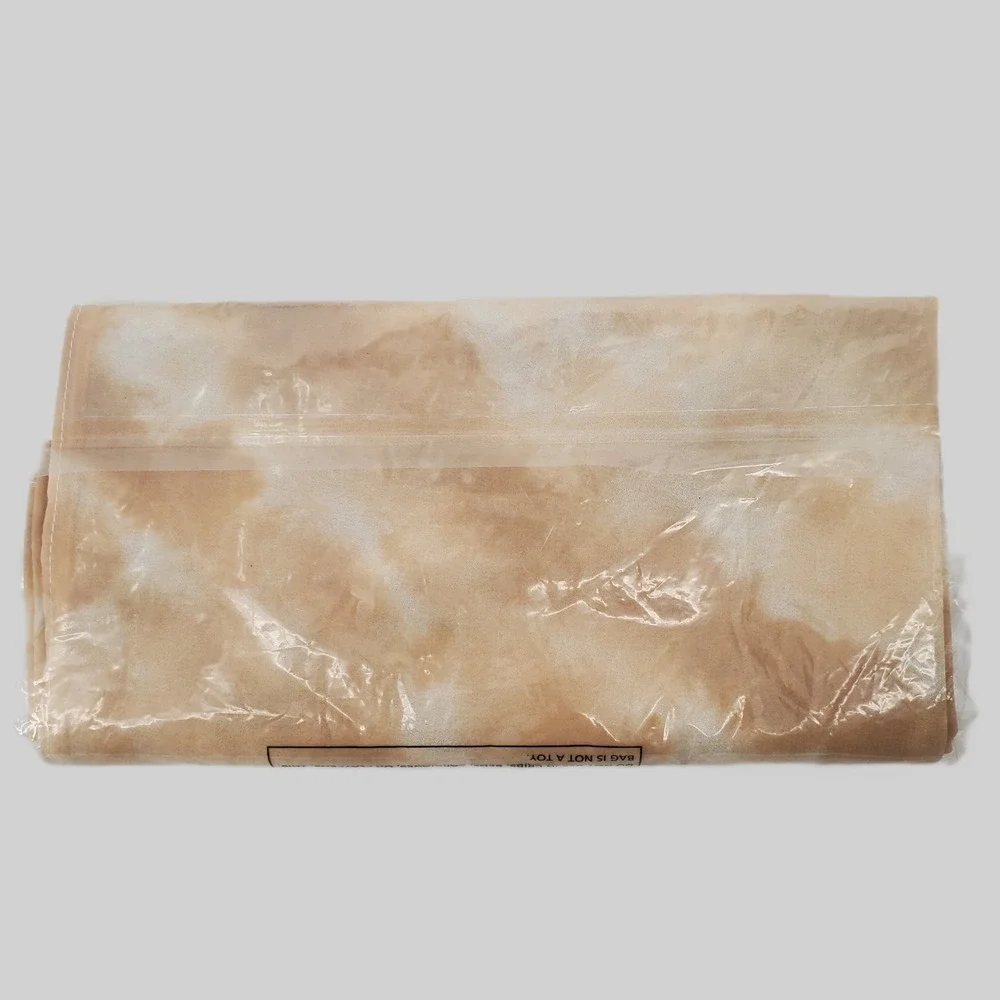 Colleen Lopez Tie Dye Lightweight Sheer Scarf‎ Shawl Wrap Beige Cream One Size